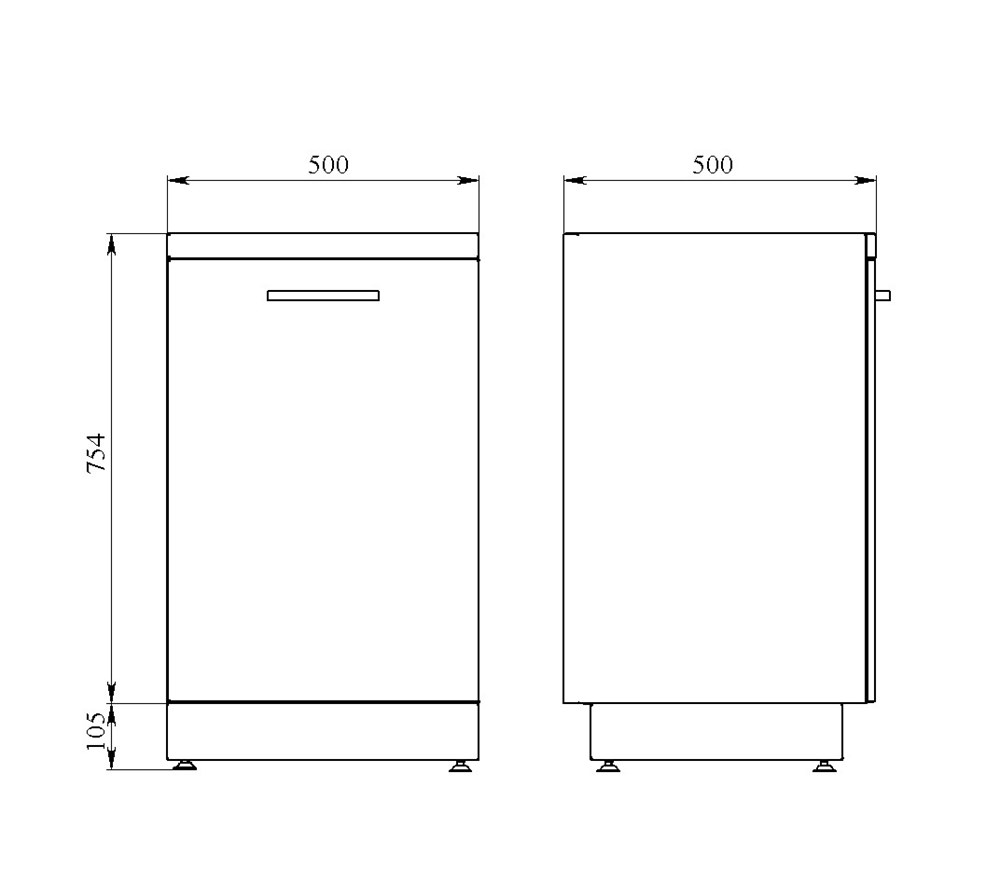 Тумба под мойку 60x80