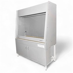 Вытяжной шкаф со столешницей из керам. плитки, с сантехникой и вытяжкой из нижней тумбы Теолаб ШВ-1200 КГ-С-В 5020