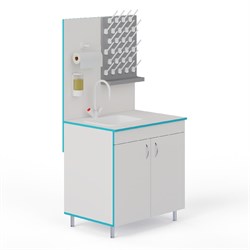 Стол-мойка лабораторный МО НВК 800 ПП (800×600×1650) 5030