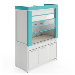 Металлический вытяжной шкаф без сантехники Теолаб ШВМ-1500 МОН-Комфорт 5104_3CA3D