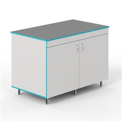 Закрытый стол для работы стоя со столешницей из химстойкого пластика СЛЗ НВК 1200 ПЛАСТ 5150_7A7DC