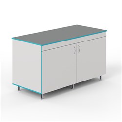 Закрытый стол для работы стоя со столешницей из химстойкого пластика СЛЗ НВК 1500 ПЛАСТ 5153_B5D2D