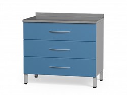 Тумба медицинская металлическая со столешницей из нержавеющей стали БТ-29/3 5199