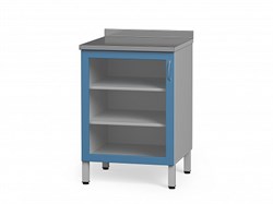 Тумба медицинская металлическая со столешницей из нержавеющей стали БТ-05С 5210