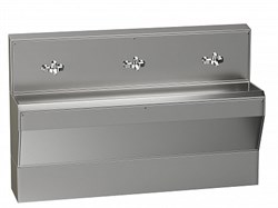 Мойка хирургическая, напольная, на подставке, с 3-мя локтевыми смесителями, на 3 места, на подставке, БТ-МХ-3.1 5232