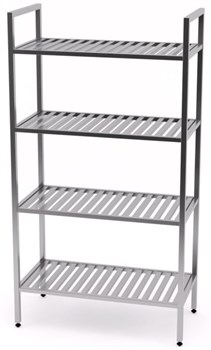 Стеллаж медицинский из нержавеющей стали с 4 полками-решетками БТ-СТН-100-4р 5241