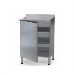 Тумба медицинская из нержавеющей стали с распашной дверкой и полками БТ-ТНПр 5245_11543