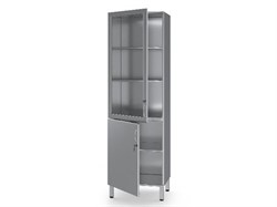 Шкаф медицинский из нержавеющей стали AISI-304, одностворчатый, БТ-ШНПР-СК 5277_D8DD8