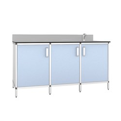 Тумба медицинская с мойкой ТМ-4ПКН 5617