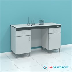 Стол пристенный с дверцами и ящиками под столешницей СТ.СПДЯ.150.60.90 серии “Стандарт” 6357_CB3EB