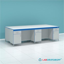 Островной стол с дверцами и выдвижными ящиками СТ.СОДЯ.300.150.90 6555