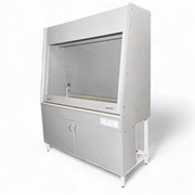 Вытяжной шкаф со столешницей из керам. плитки, с сантехникой и вытяжкой из нижней тумбы Теолаб ШВ-1200 КГ-С-В 5020