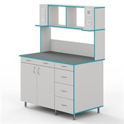 Пристенный стол со столешницей из химстойкого пластика СЛП НВК 1200 ПЛАСТ 5058_F0D98