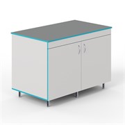 Закрытый стол для работы стоя со столешницей из химстойкого пластика СЛЗ НВК 1200 ПЛАСТ 5150_7A7DC