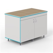 Закрытый стол для работы стоя со столешницей из керамогранитной плитки СЛЗ НВК 1200 КГ 5151