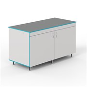 Закрытый стол для работы стоя со столешницей из химстойкого пластика СЛЗ НВК 1500 ПЛАСТ 5153_B5D2D