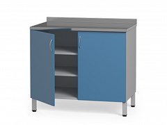 Тумба медицинская металлическая со столешницей из нержавеющей стали БТ-25 5200