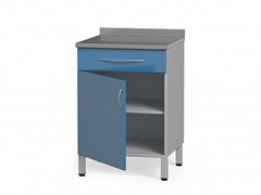 Тумба медицинская металлическая со столешницей из нержавеющей стали БТ-19 5212