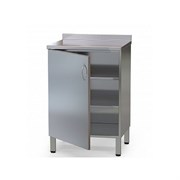 Тумба медицинская из нержавеющей стали с распашной дверкой и полками БТ-ТНПр 5245_11543