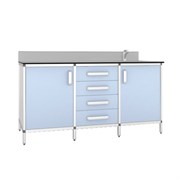 Тумба медицинская с мойкой ТМ-6ПКН 5620