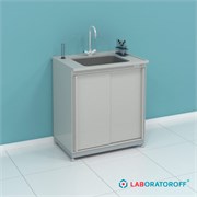 Мойка лабораторная ПП.МЛП.80.60.90 с корпусом и раковиной из полипропилена 6239