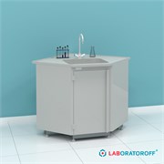 Мойка лабораторная угловая кислотостойкая ПП.МЛП.у.90.90.90 6242