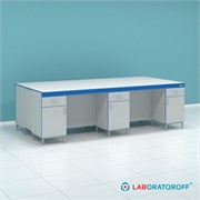 Островной стол с дверцами и выдвижными ящиками СТ.СОДЯ.300.150.90 6555