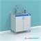 Мойка лабораторная с глухими дверцами и чашей из нержавеющей стали СТ.МЛН.80.60.90 6267